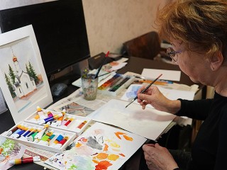 Художница создаст акварельный портрет города