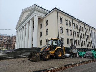 Крупнейший культурный центр Электростали, где идет капремонт, готов более чем наполовину