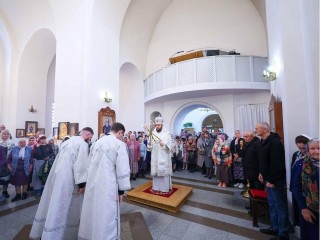 Архиепископ Аксий провел великое освящение храма Иоанна Богослова в Подольске
