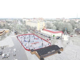 Жителям показали, как будет выглядеть новый каток на Торговой площади
