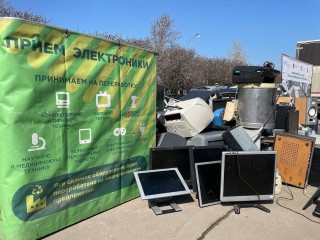 Жители Пушкино собирают телевизоры, принтеры и микроволновки на переработку