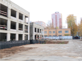 К внутренним работам приступили на стройплощадке дошкольного отделения школы №4 в Реутове