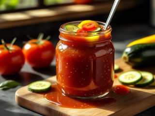 Простой рецепт томатной подливы с кабачками и перцем: закрутка на зиму за час