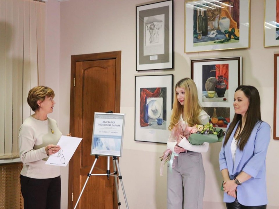 Ученица ДШИ открыла свою первую персональную выставку в Красноармейске