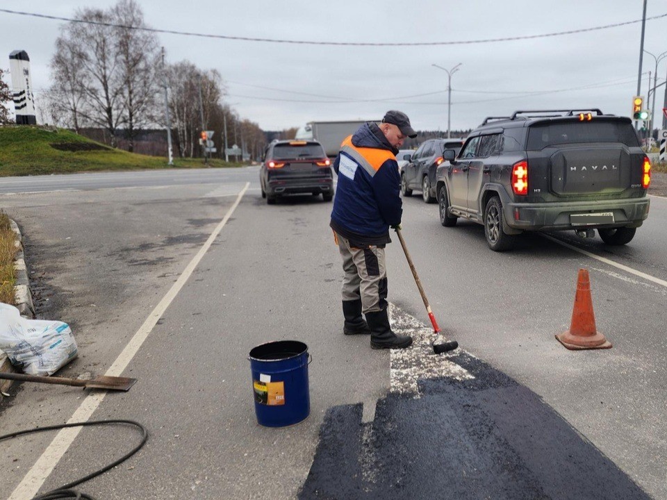 На выезде из 5-го микрорайона Клина изменили организацию движения