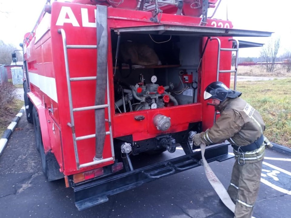 Огонь — только в легенде: в Серпухове провели учения по ликвидации пожара