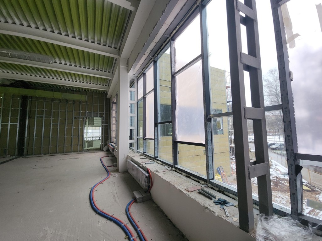 Строители приступили к отделке нового физкультурно-оздоровительного комплекса в Черноголовке