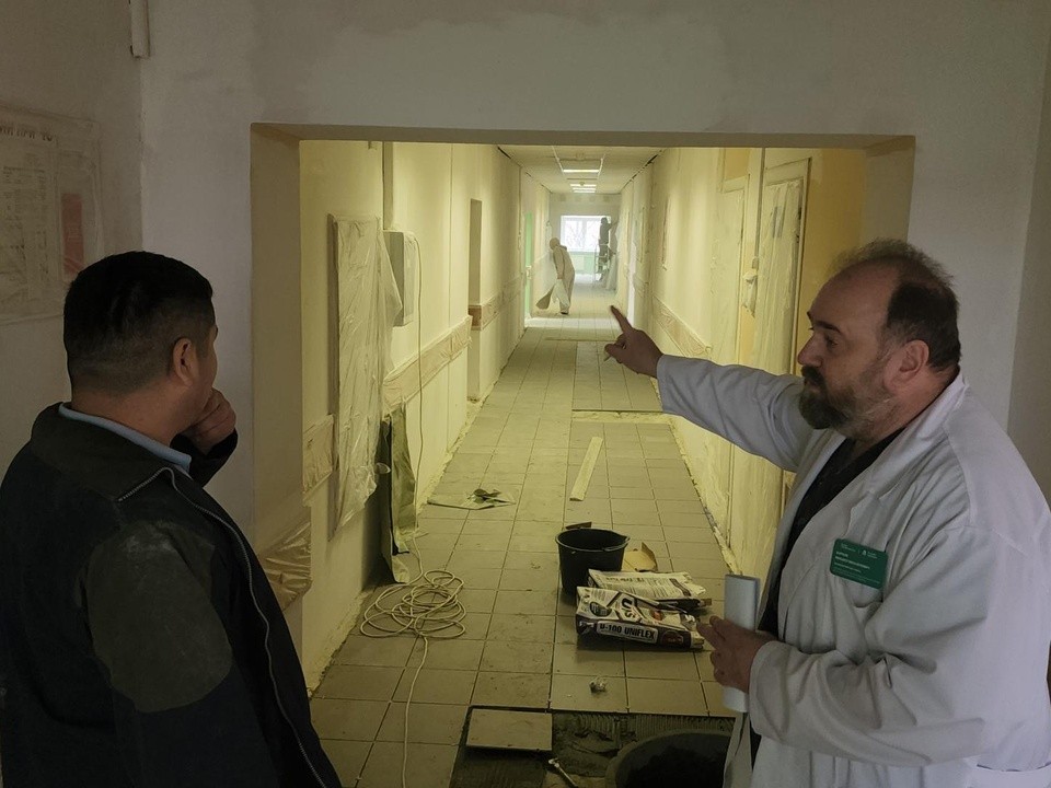 В детской поликлинике Дзержинского начался ремонт