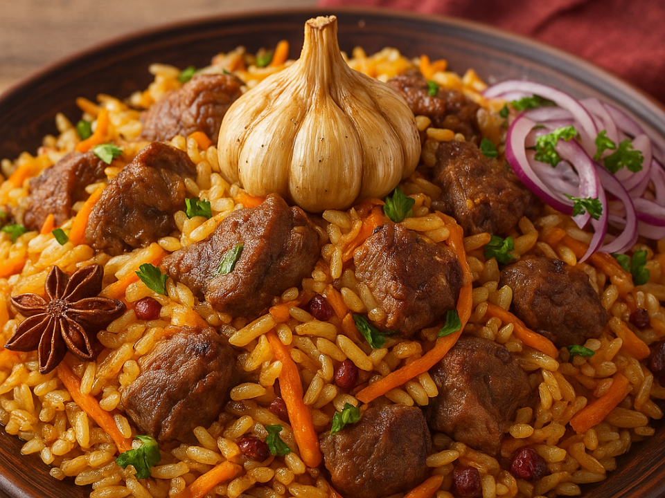 Настоящий узбекский плов дома: мясо, рис и специи — муж в восторге, дети просят добавки