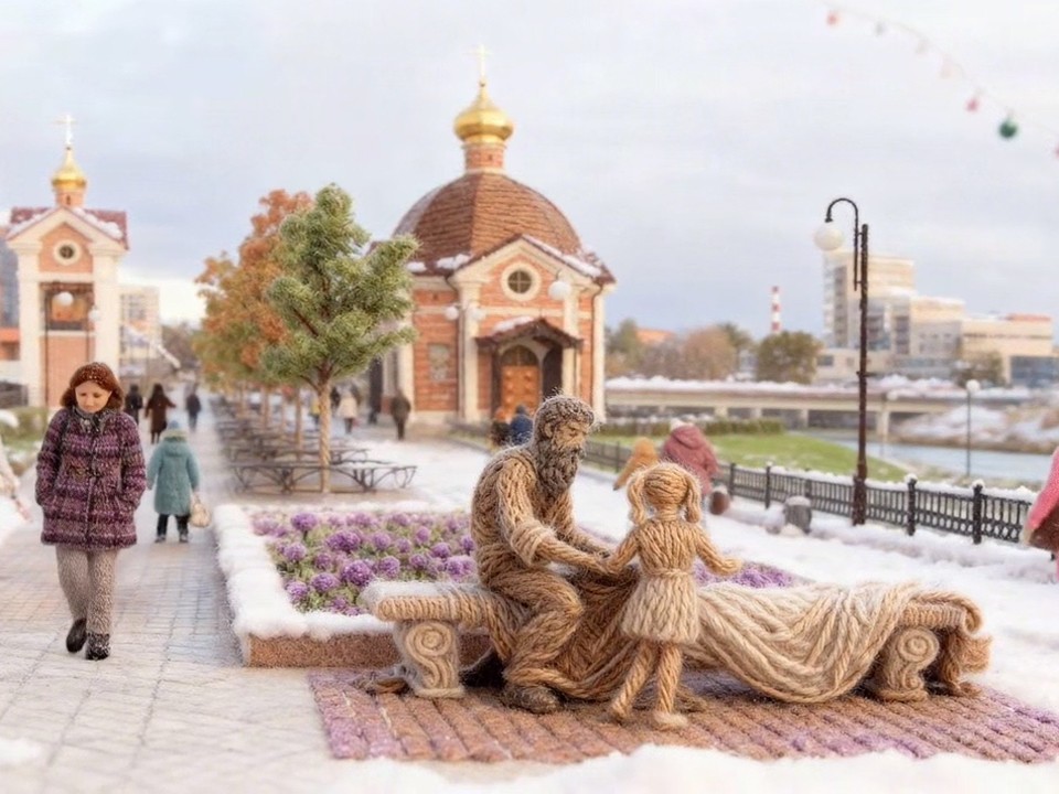 Щелково присоединился к популярному тренду «вязаный город»