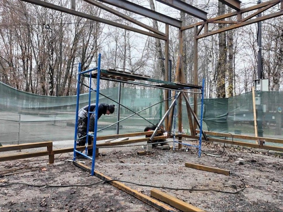 В Сестрорецком парке строят новогоднюю резиденцию с троном и почтой