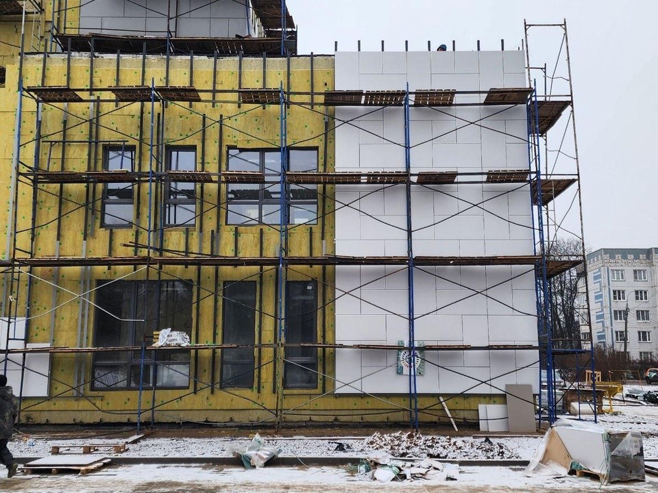 Детский сад в Поварово готов на 75%: идут отделочные работы