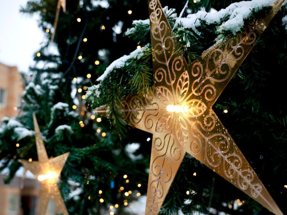 Золотые шары и фонтан из морозных узоров: где в Волоколамске сделать новогоднее селфи