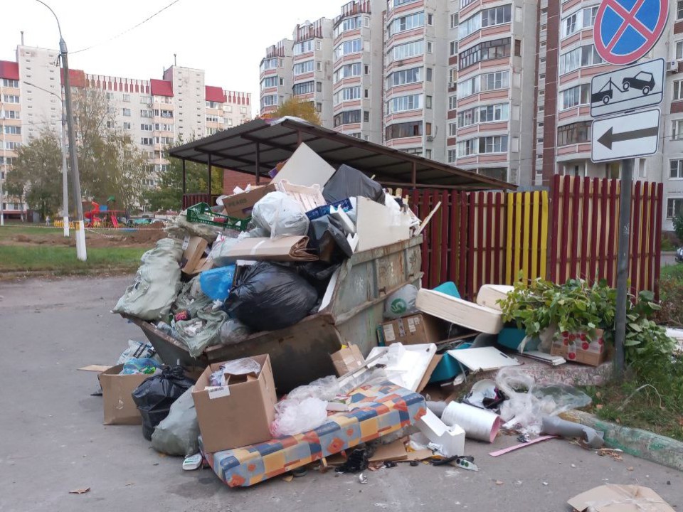 В сельских населенных пунктах Электростали обустроили контейнерные площадки для мусора