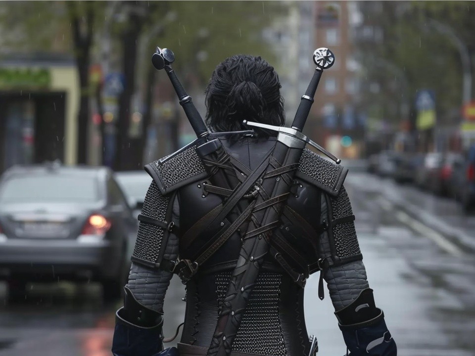 Местные жители нашли Геральта из Ривии на Бурковском проезде