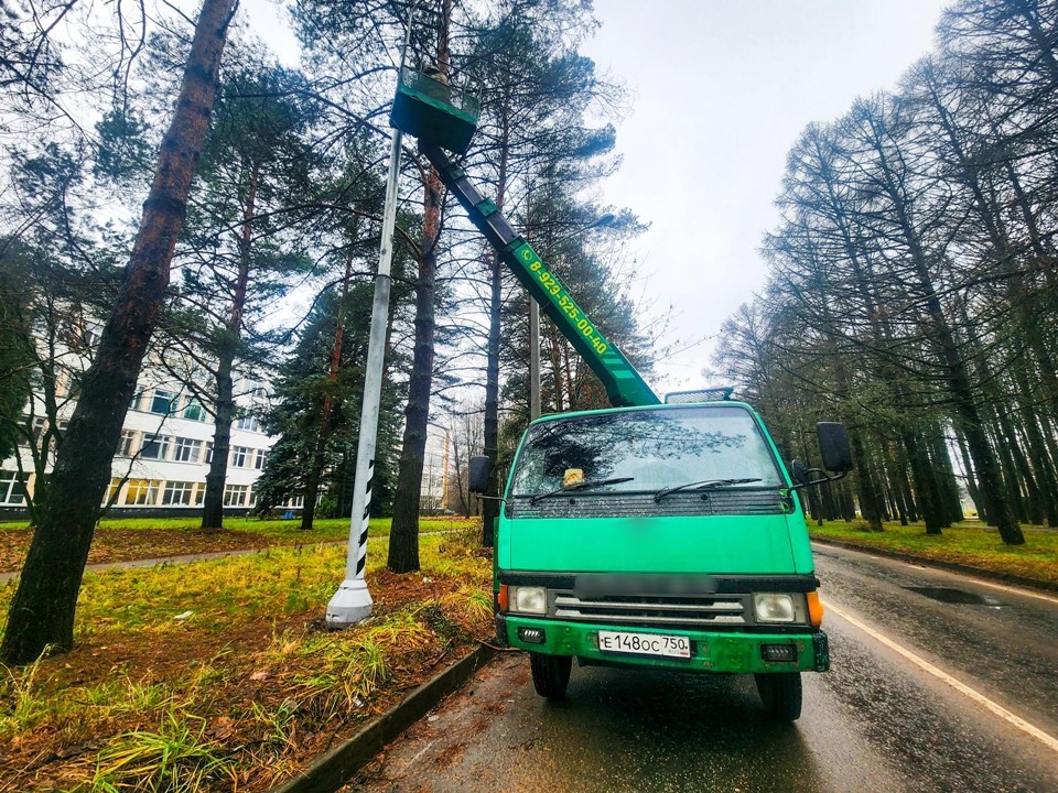 Видно, как днем: в Пущине на Институтской скоро заработают светодиодные светильники
