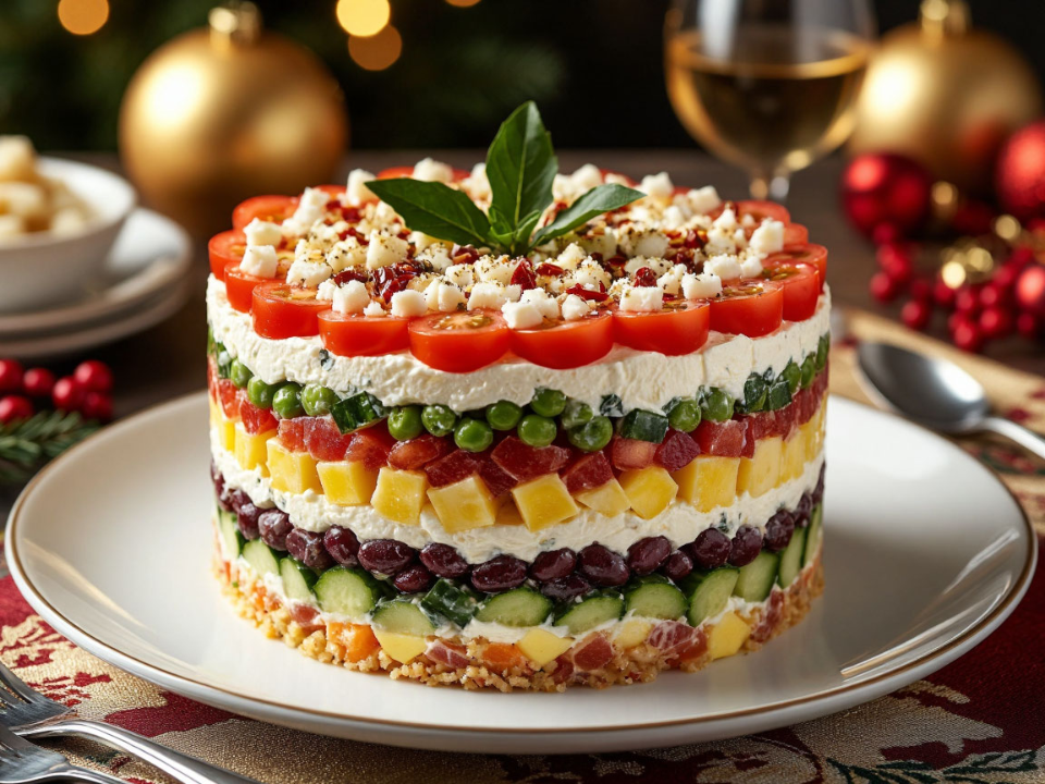 Что приготовить на Новый год вместо «Оливье» — не вопрос: готовим зимний салат «Бандерас» с ореховой заправкой