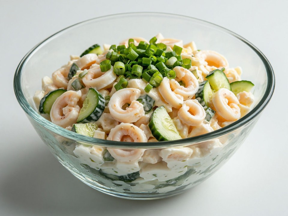 Салат с кальмарами по рецепту Василия Емельяненко: нежный, быстрый и без лишних хлопот