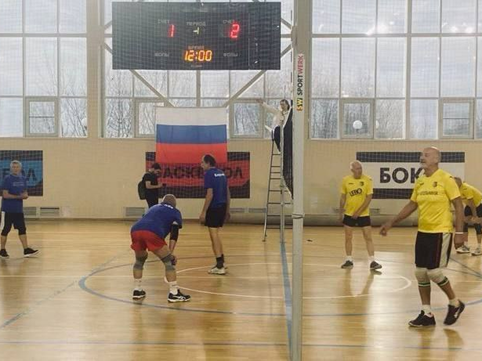 Пенсионеры из Котельников завоевали серебро товарищеского турнира по волейболу в Лыткарине