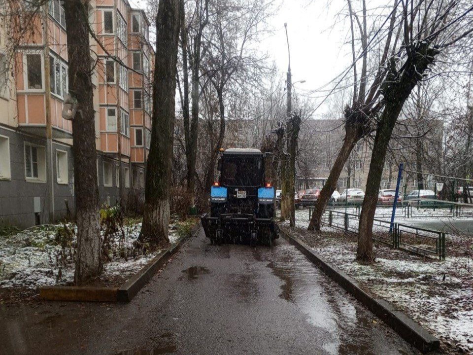 Коммунальные службы Чехова работают в режиме повышенной готовности из-за погоды