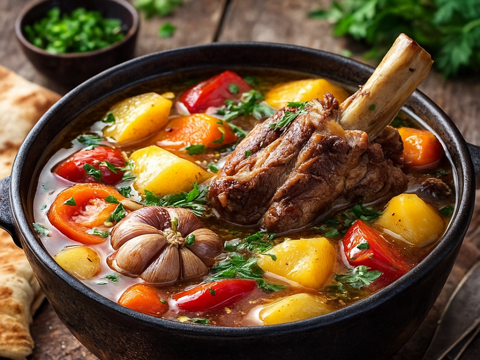 Афганская шурпа в казане: рецепт наваристого мясного супа