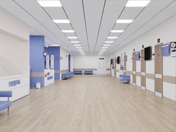 Жителям показали, как будет выглядеть новая детская поликлиника изнутри