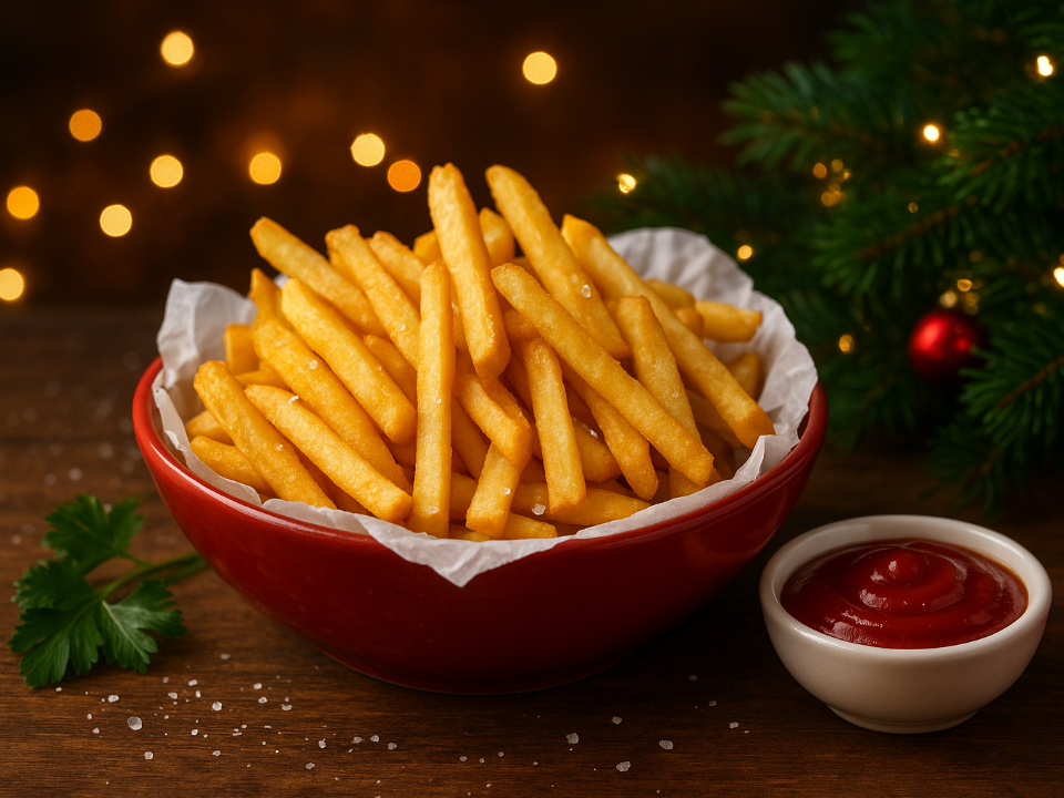 Чтобы детей усадить за новогодний стол: хрустящая картошка фри с секретом