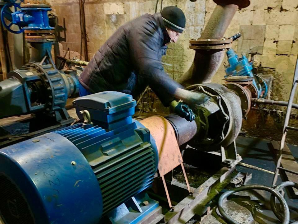 В Электрогорске смонтировали новый насосный агрегат