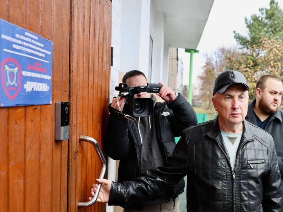 В спортшколе «Вымпел» Электрогорска установили новый домофон