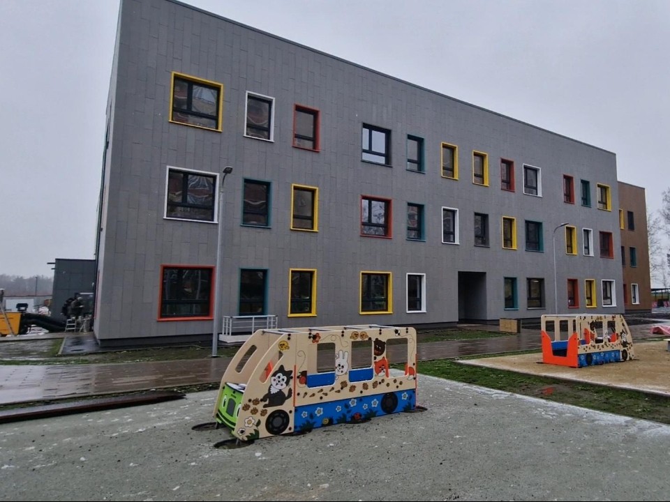 В ЖК «Новая Алексеевская роща» завершается строительство детского сада по индивидуальному проекту