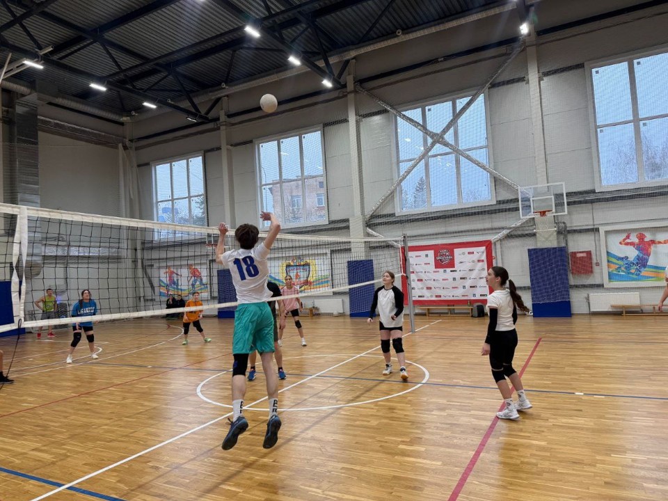 Побеждают мамы: Власиха отметила День матери волейбольным турниром