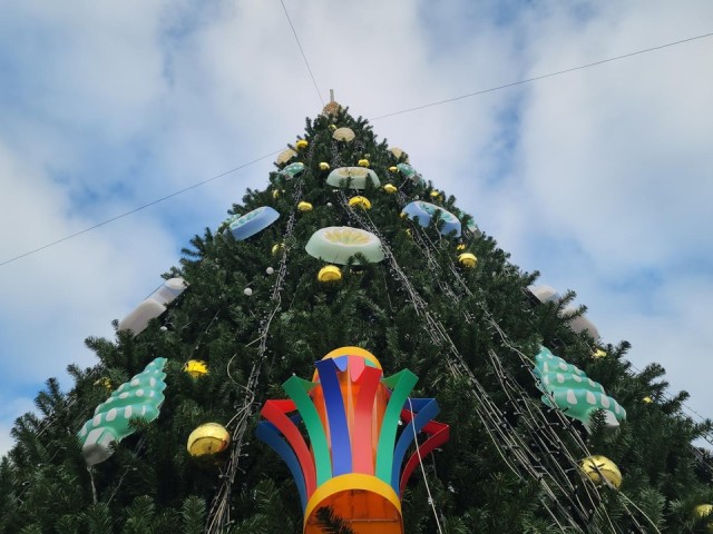 Елка-гигант в Красногорске обещает устроить световое шоу