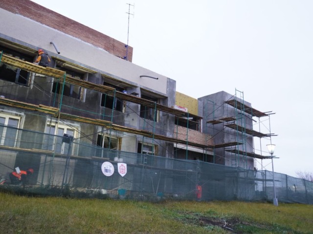 В Коробовском доме культуры строители спешат закрыть тепловой контур до наступления зимы