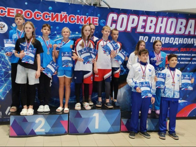 Рекорды подводного спорта: щелковские пловцы завоевали серебро в борьбе с сильнейшими командами России