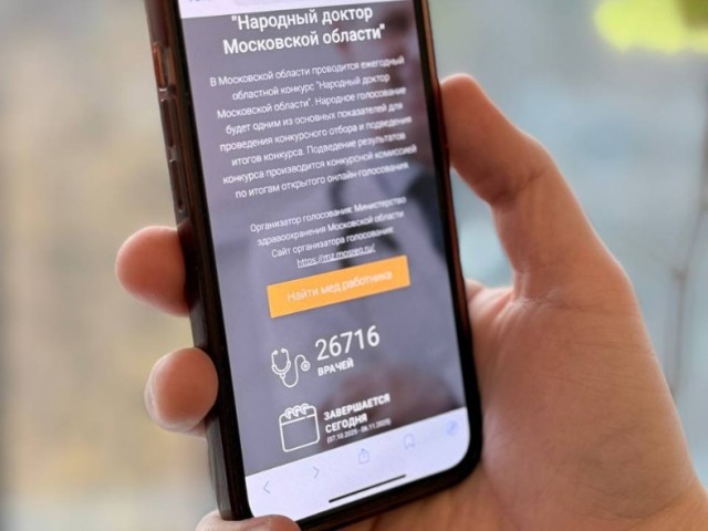 Жители Серебряных Прудов выбрали любимчика среди врачей