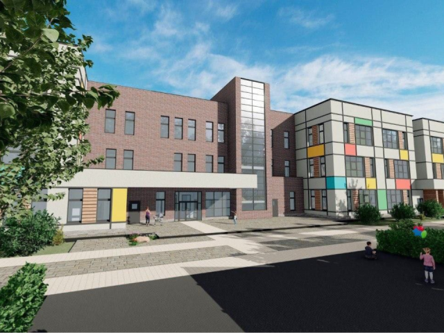 В детском саду в ЖК «1-й Лермонтовский» рабочие монтируют внутренние инженерные системы