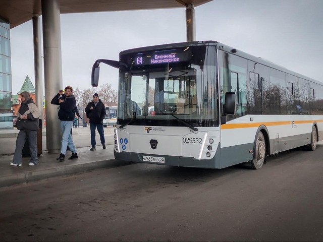 В Бронницах на маршрут вышел новый автобус с увеличенным количеством сидячих мест