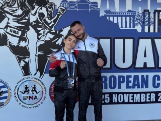 Николь Мутлу из Наро-Фоминска завоевала золото на Первенстве Европы по муайтай