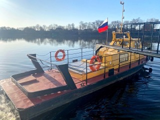 Паромная переправа в Ловцах возобновила работу