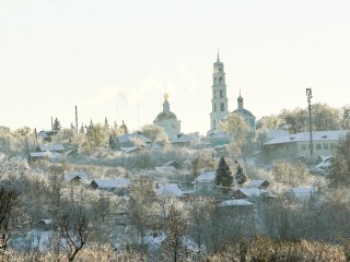 В Кашире поддержали тренд вязаного города в зимнюю пору