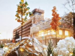 Искусственный интеллект «собрал» пущинскую гостиницу из бисера