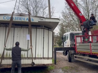 Незаконные торговые павильоны убирают с рузских улиц