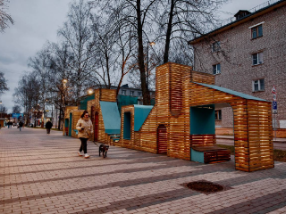 Волшебство на подходе: на Центральной улице оборудуют новогоднюю фотозону