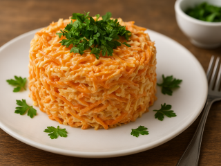 Новогодний стол без суеты: «Лисичка» выглядит празднично и нравится всем — нужна курочка и горсть корейской моркови