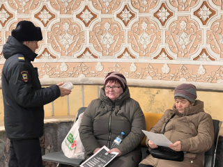 Не попасть на удочку мошенников: зарайский полицейский провел беседы с жителями на улицах