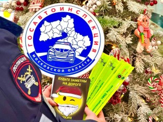 В день рождения Деда Мороза ГИБДД Красногорска помогла детям засветиться по ПДД