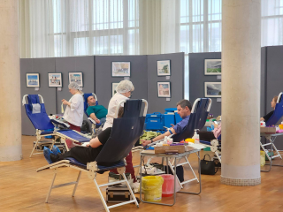 Житель Королева сдал кровь в 50-й раз на традиционной акции «Спасибо, донор»