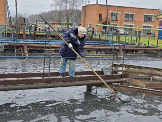 Что специалисты «Мособлтепла» выловили из вод очистных сооружений в Можайске