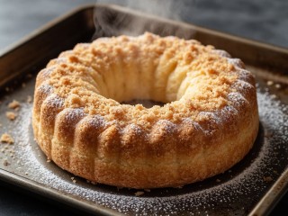 Бисквитная шарлотка с тонкой хрустящей корочкой: тающее во рту тесто и мягкие печеные яблоки