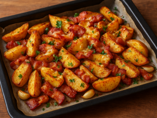 Когда после работы нет сил на ужин: запеченная картошка с беконом сама готовится в духовке — что делает ее особенно румяной